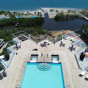  Apartamento Apto Con Servicio De Playa, Terraza Con Vista 360 Colombia